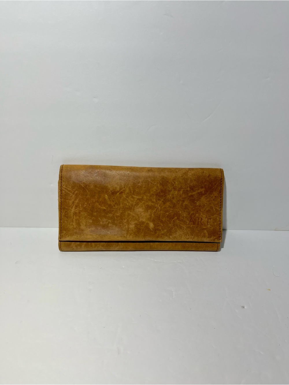 😍 Able Leather Fold Wallet in Cognac Brown